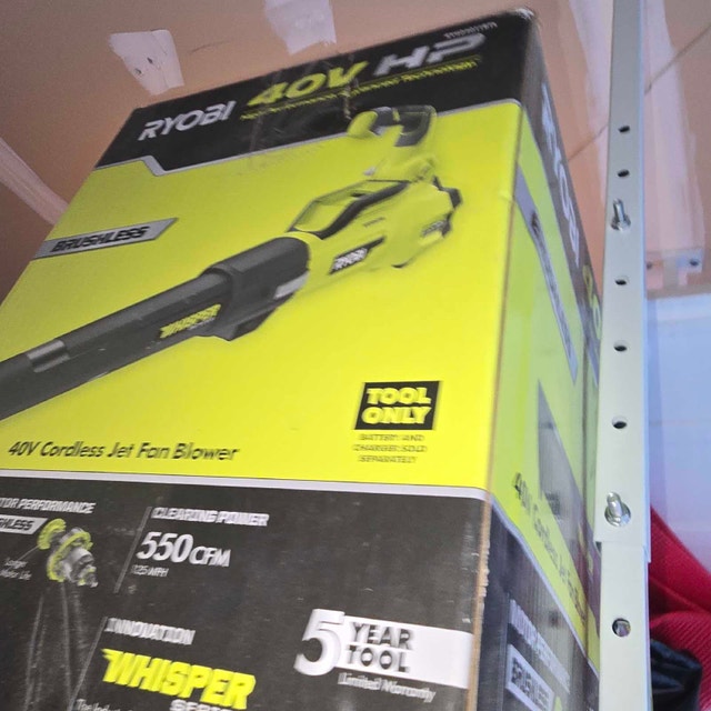 Brand new Ryobi 40VHP Blower