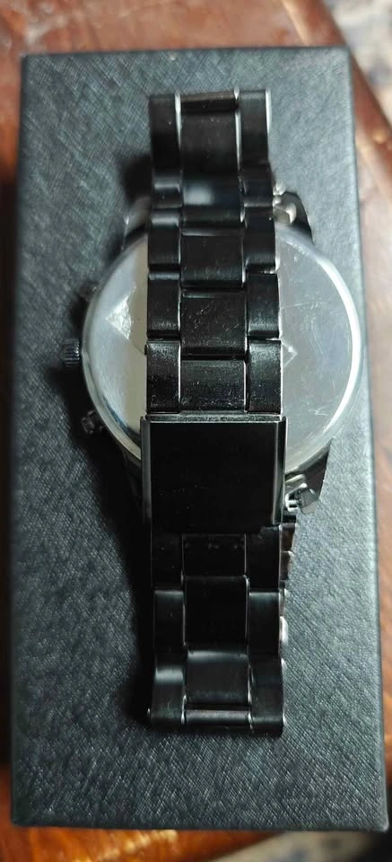 New Geneva Mens Black Chronograph Watch - photo 2