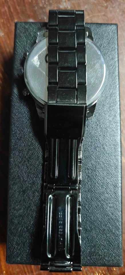 New Geneva Mens Black Chronograph Watch - photo 3