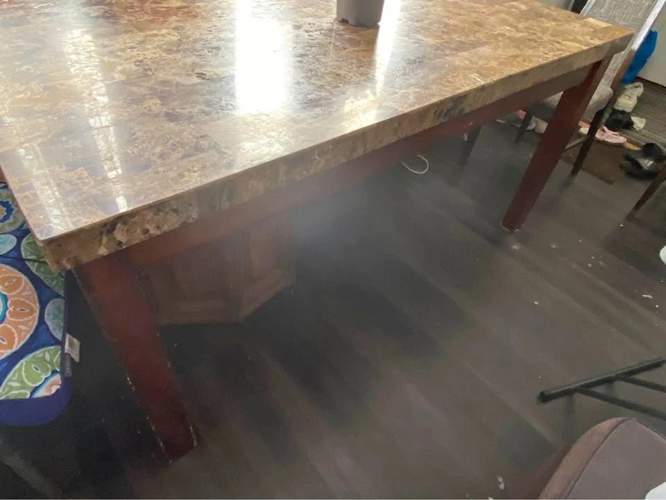 Large Marble Dining Table