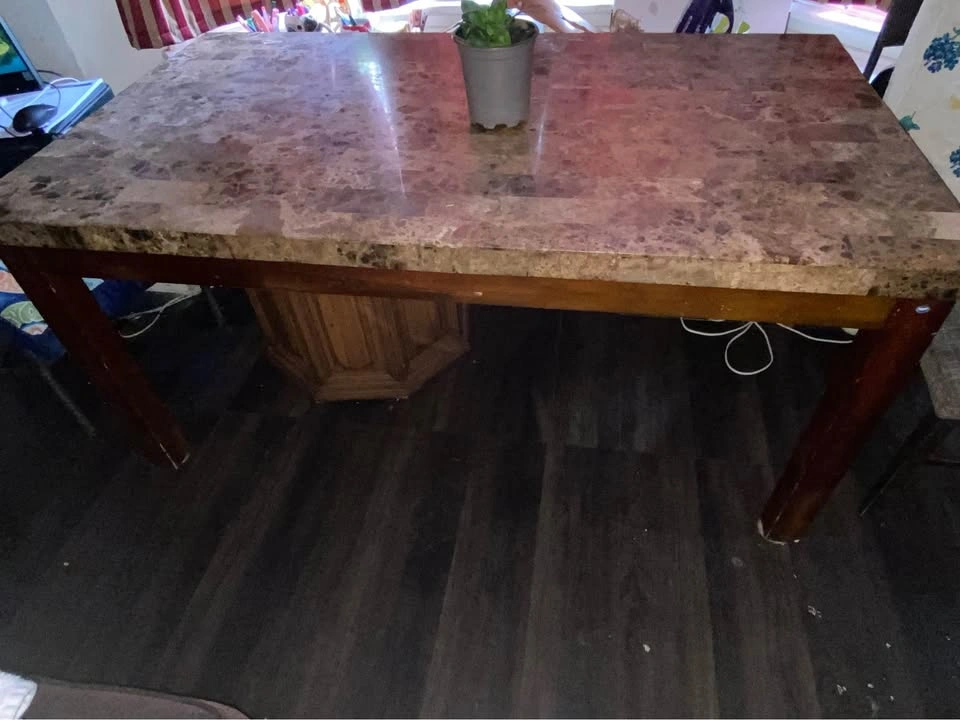 Large Marble Dining Table - photo 2
