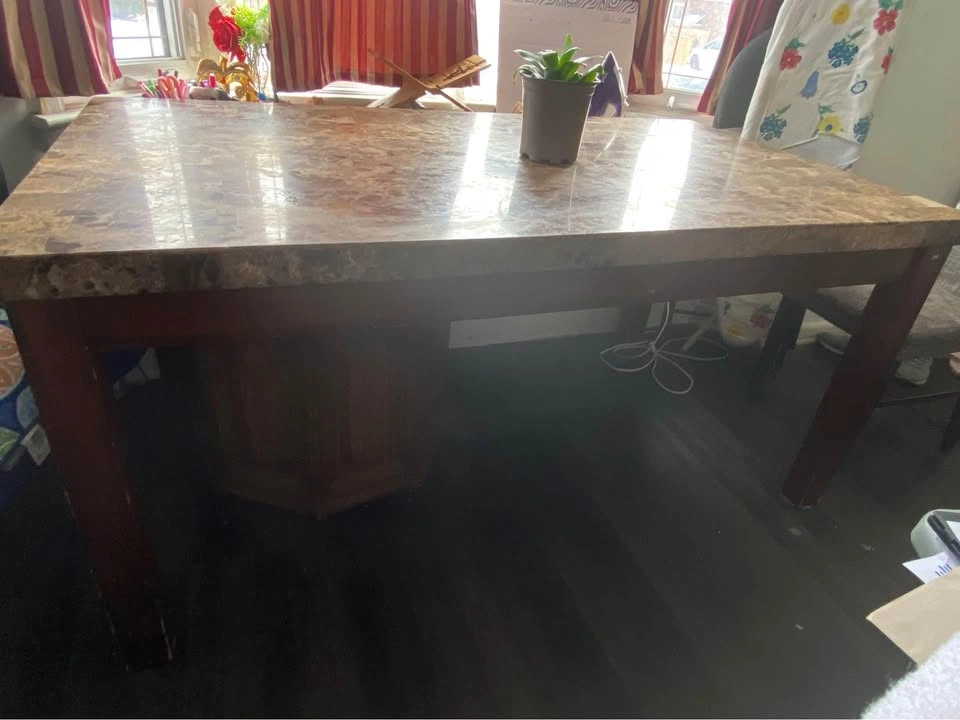 Large Marble Dining Table - photo 3