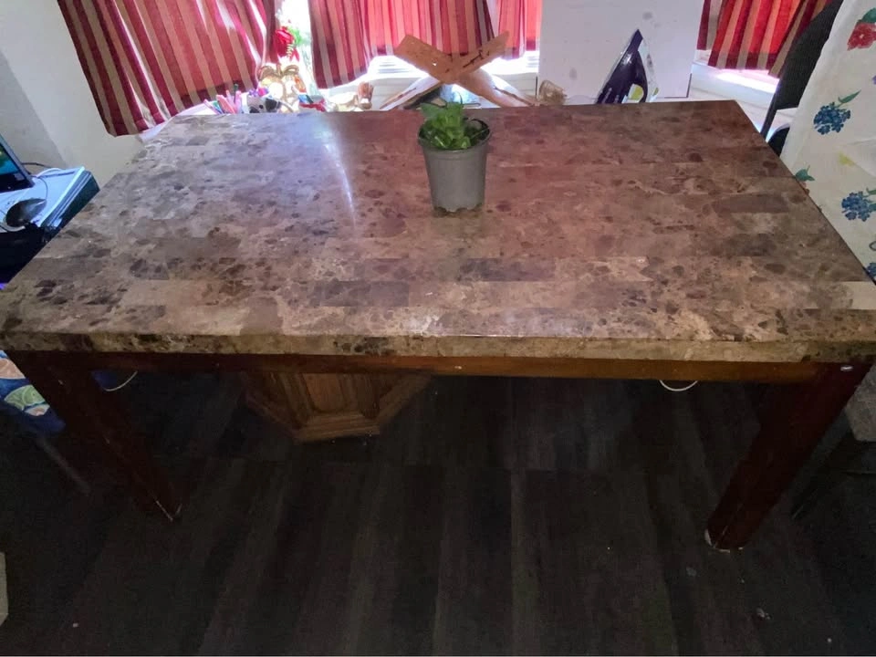 Large Marble Dining Table - photo 5