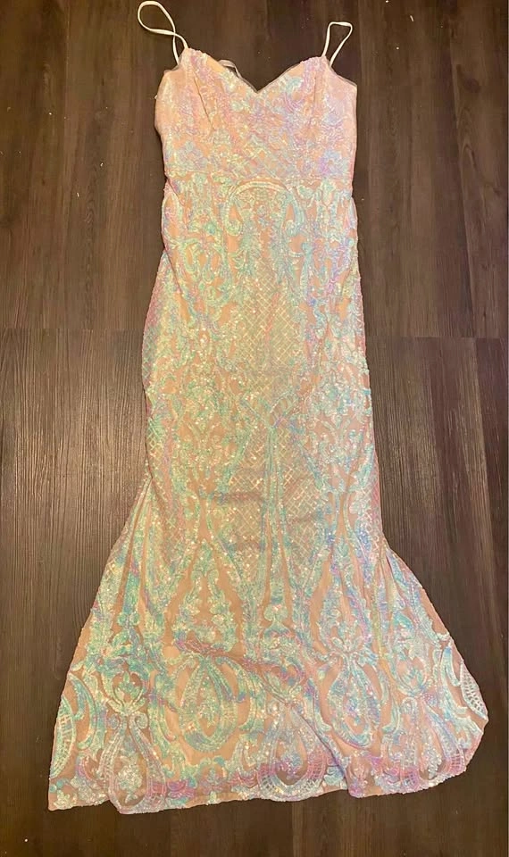 Jules and Cleo White Sequin Dress