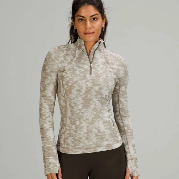 Lululemon Its Rulu Run Half-Zip - Data Rush Colour - Size 4