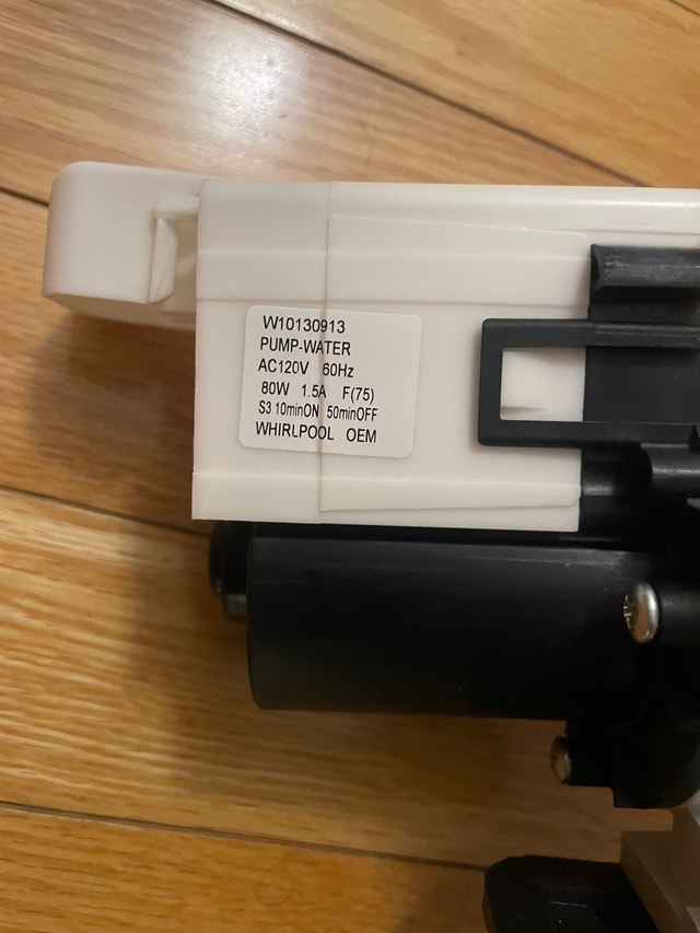 New Whirlpool Washing Machine Pump W10130913 - photo 3