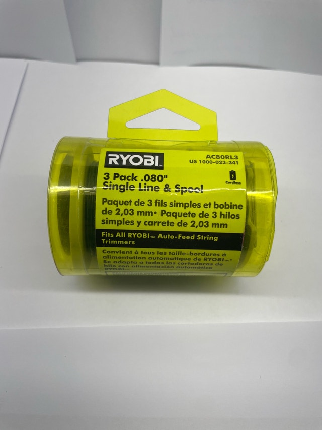 Ryobi String Trimmer Spool AC80RL3 - 3 Pack