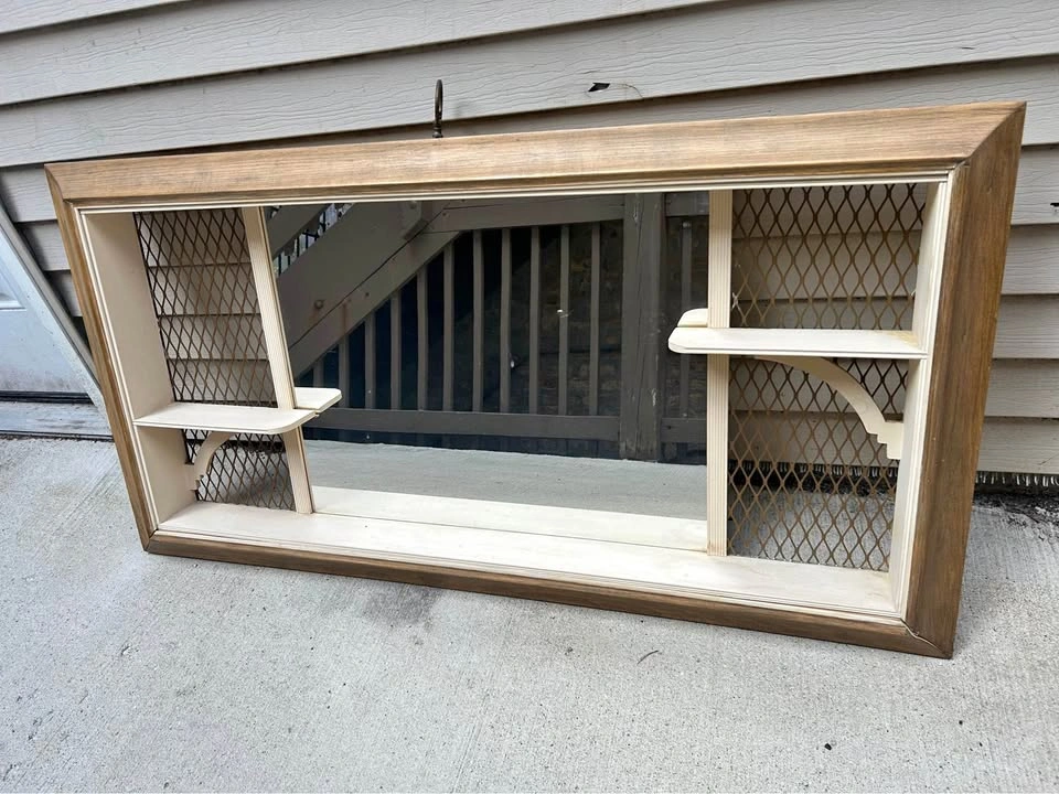 MCM Mirror Shadow Box Shelf - Retro Home Décor - 1957 Windsor Mi