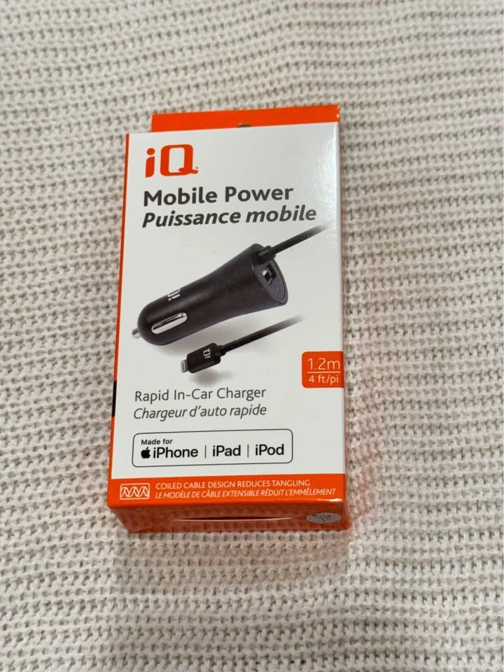 🌱iQ Mobile Power Rapid In-Car Charger USB-C + USB