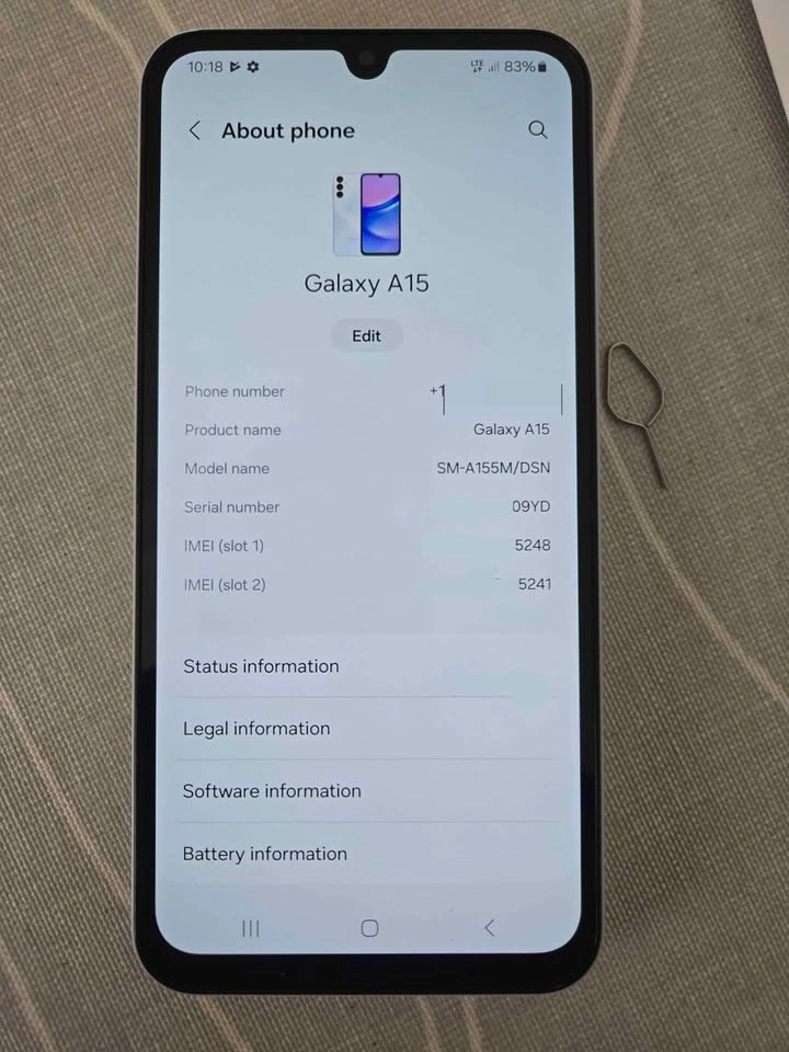 New Open Box Samsung Galaxy A15 White 128GB - photo 4
