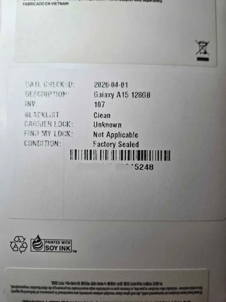 New Open Box Samsung Galaxy A15 White 128GB - photo 5