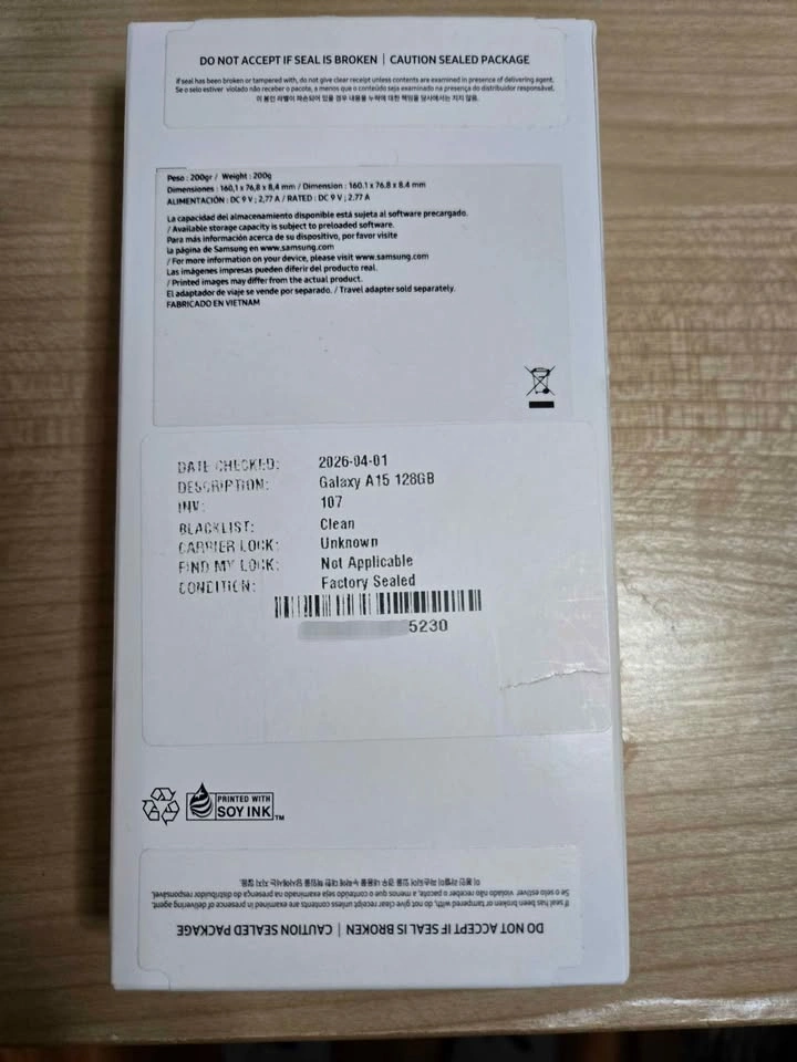 New Open Box Samsung Galaxy A15 White 128GB - photo 5