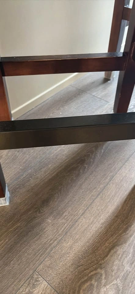 Set of 3 Solid Wood Counter Height Bar Stools - photo 2