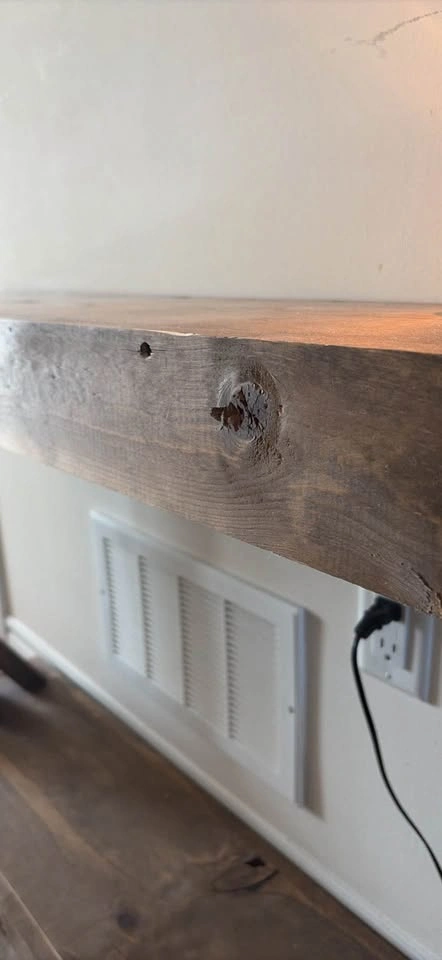 Solid wood rustic console table - photo 4