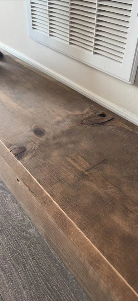 Solid wood rustic console table - photo 5