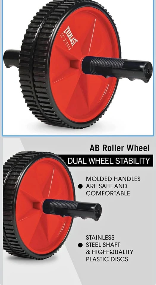 Everlast FIT Ab Wheel Roller - Dual Wheel Stability