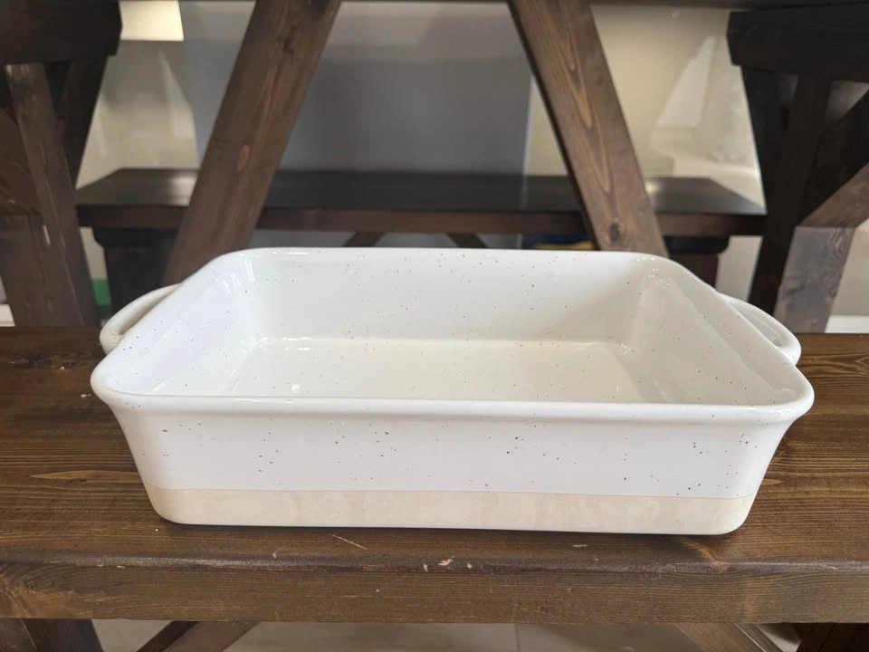 Speckled Artisanal Ceramic Rectangular Baker - photo 2