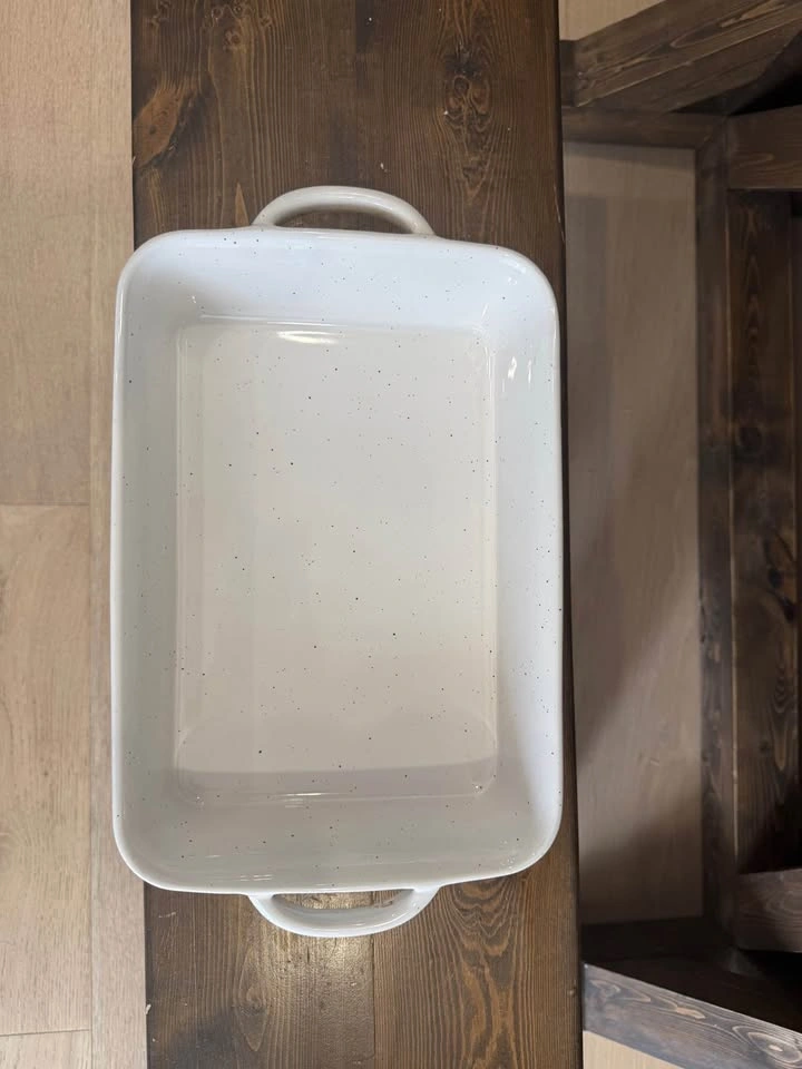 Speckled Artisanal Ceramic Rectangular Baker - photo 3