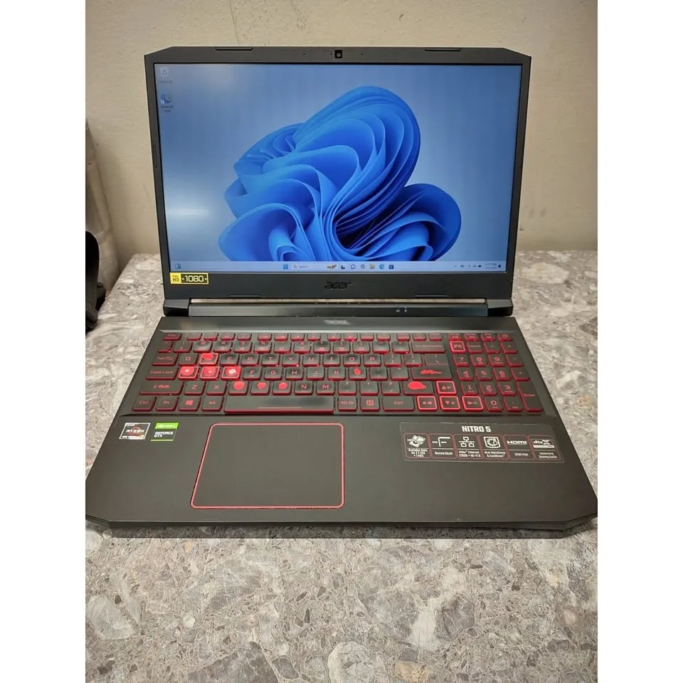 Acer Nitro 5, Ryzen 5, GTX 1650, 16GB RAM, 256GB SSD thumbnail