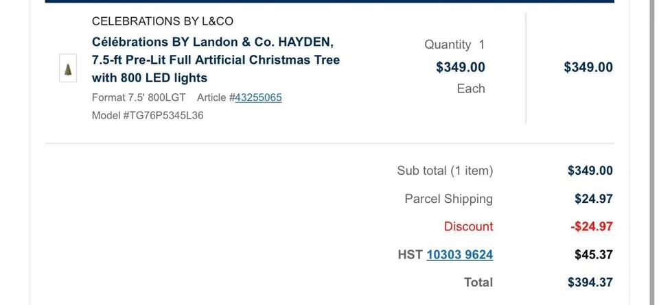 7.5ft Artificial Christmas Tree with 800 LED lights - photo 2