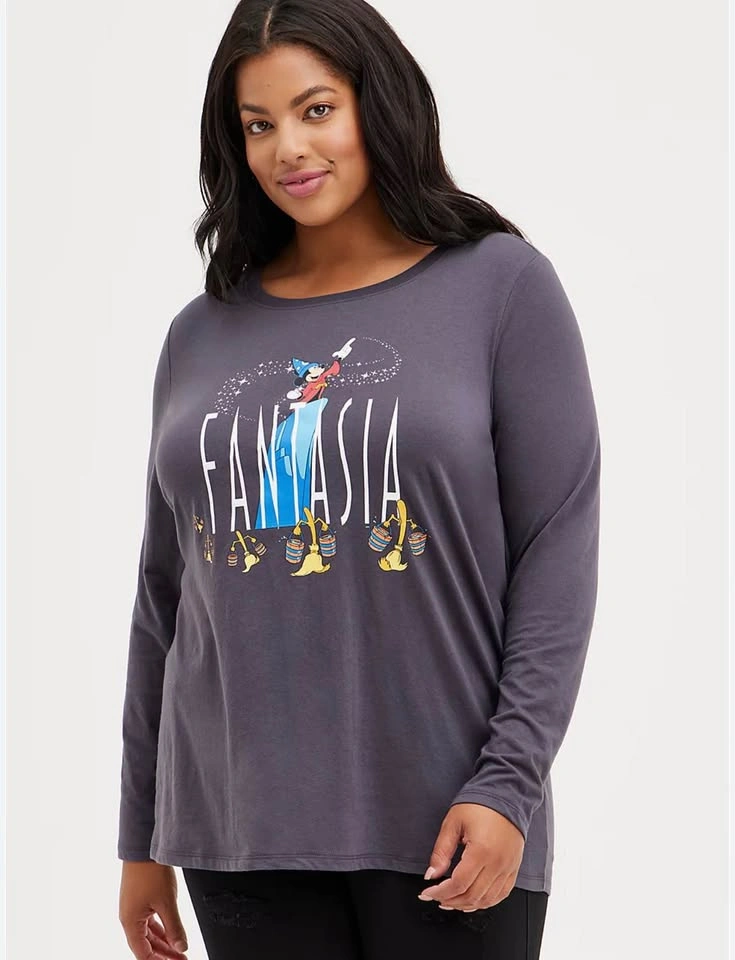 Torrid Disney Fantasia Sorcerer Mickey Mouse Top 1X - photo 2