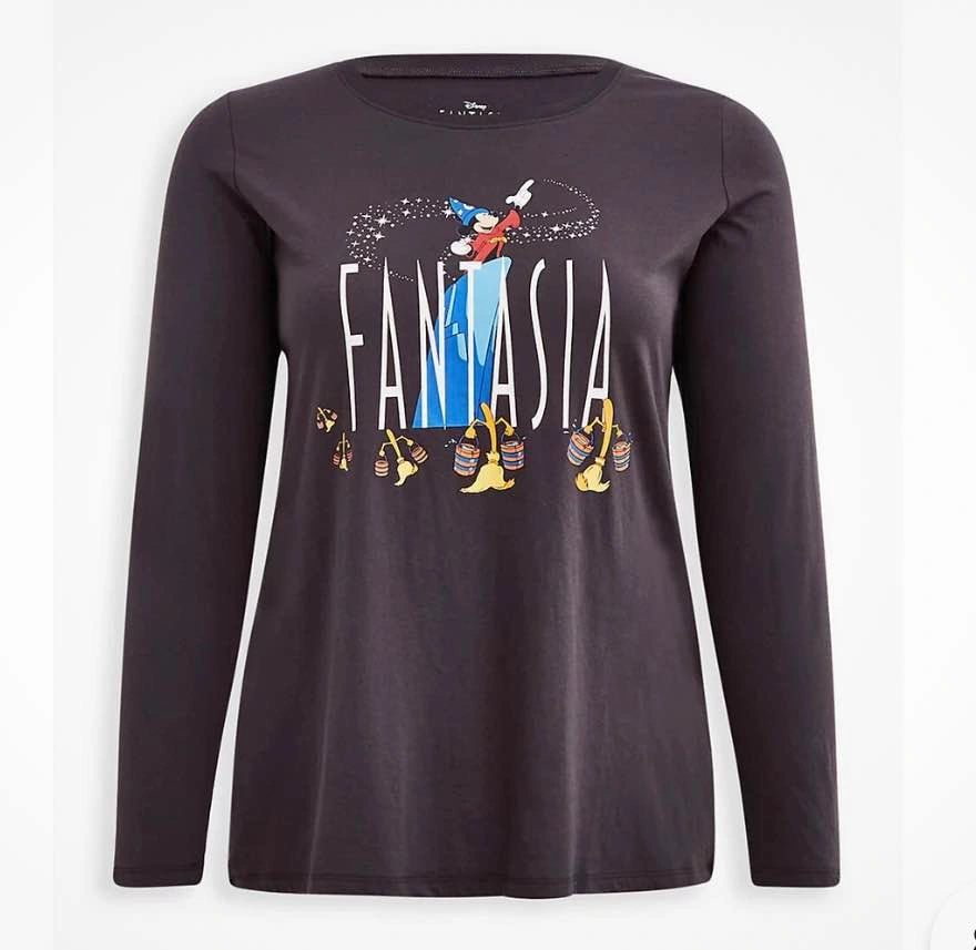Torrid Disney Fantasia Sorcerer Mickey Mouse Top 1X - photo 3
