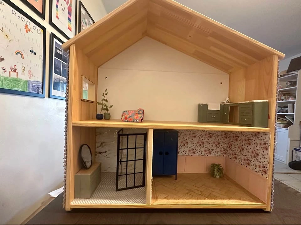 Wooden Custom Decorated IKEA Dollhouse