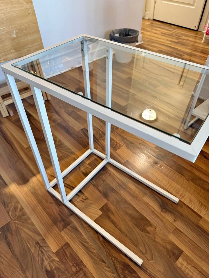 Modern Glass Side Table - MUST GO ASAP
