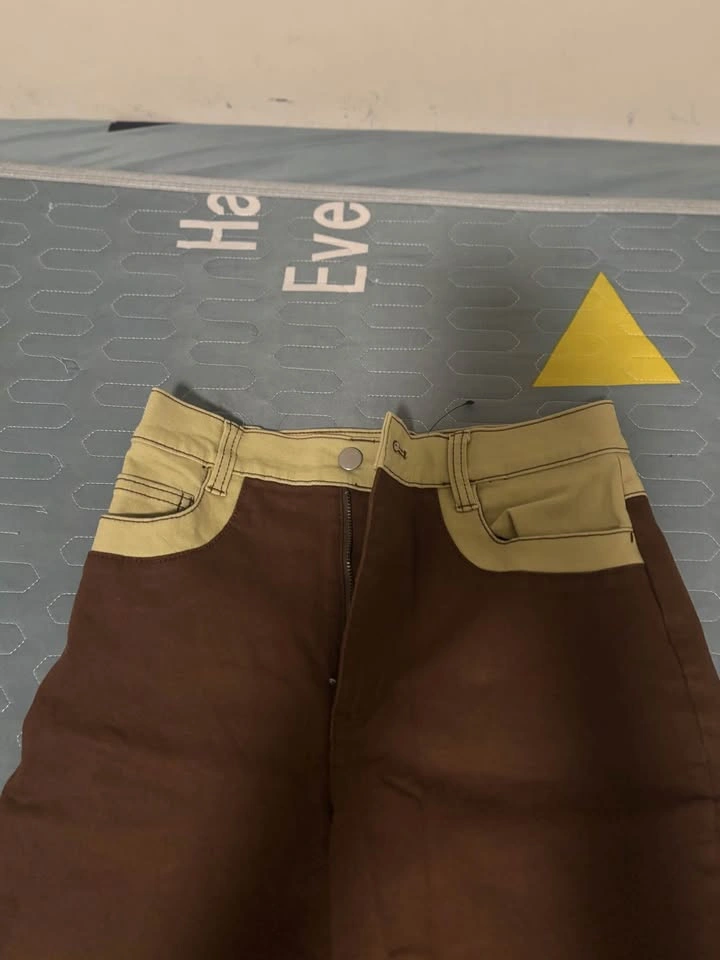 Oak + Fort Faux Leather Pants - Brown High Waist - photo 2