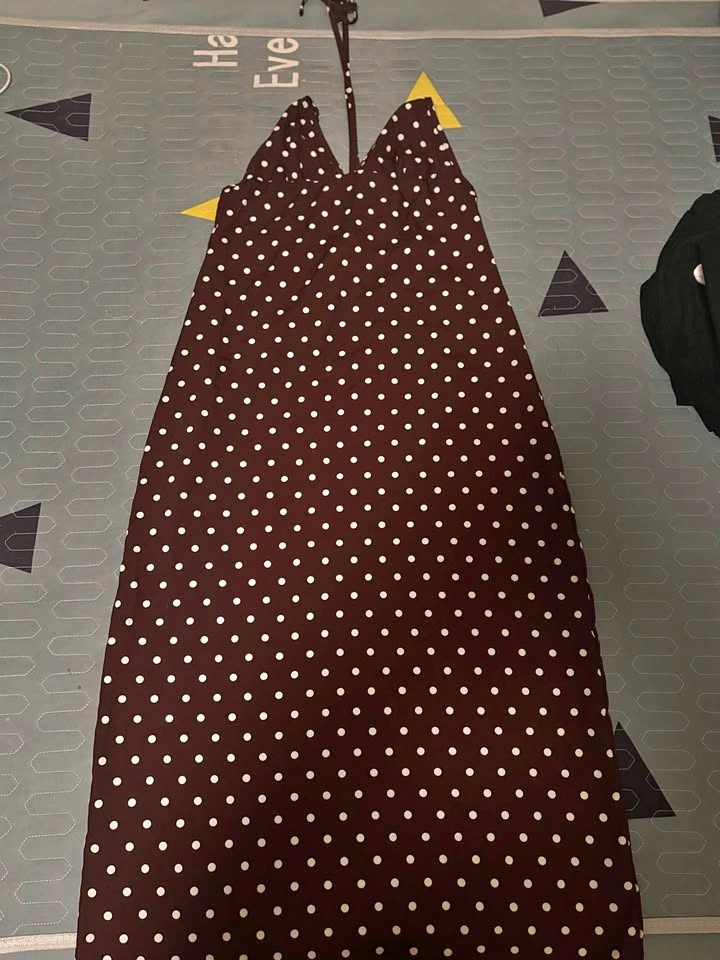 Brown Polka Dot Dress with Belt – Vintage Style