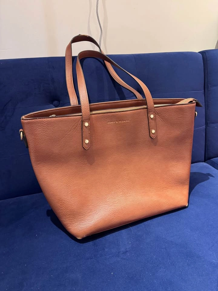 Poppy & Peonies Caramel Bag - photo 2