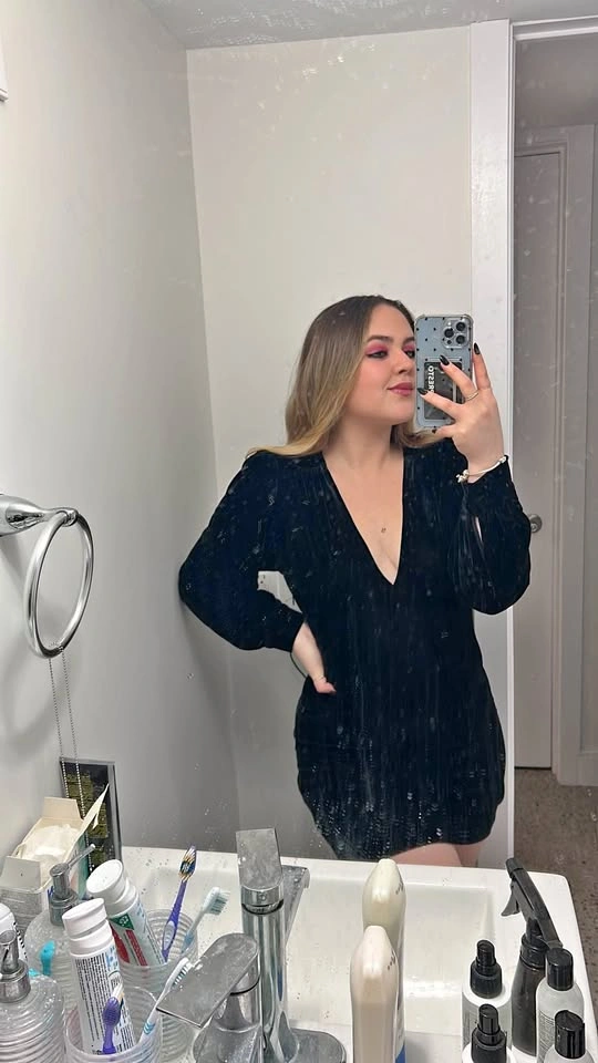 ZARA Velvet Black Dress (Size XS - Fits S/M)