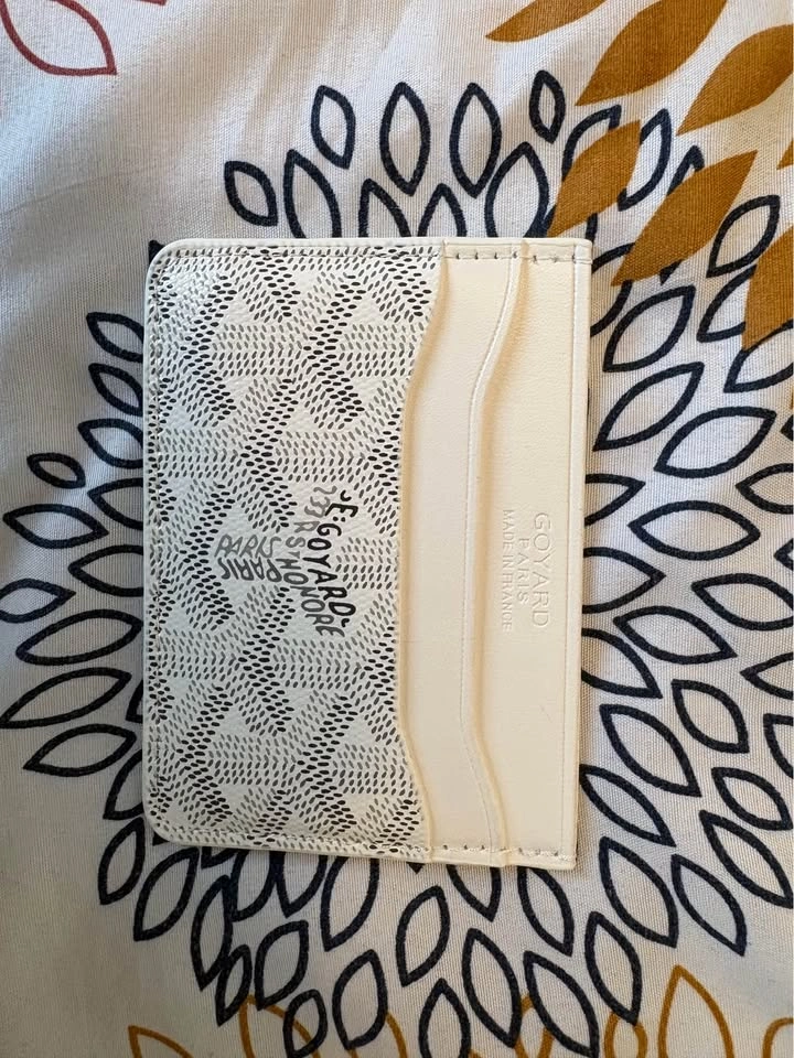 Goyard White Card Holder Wallet - photo 2