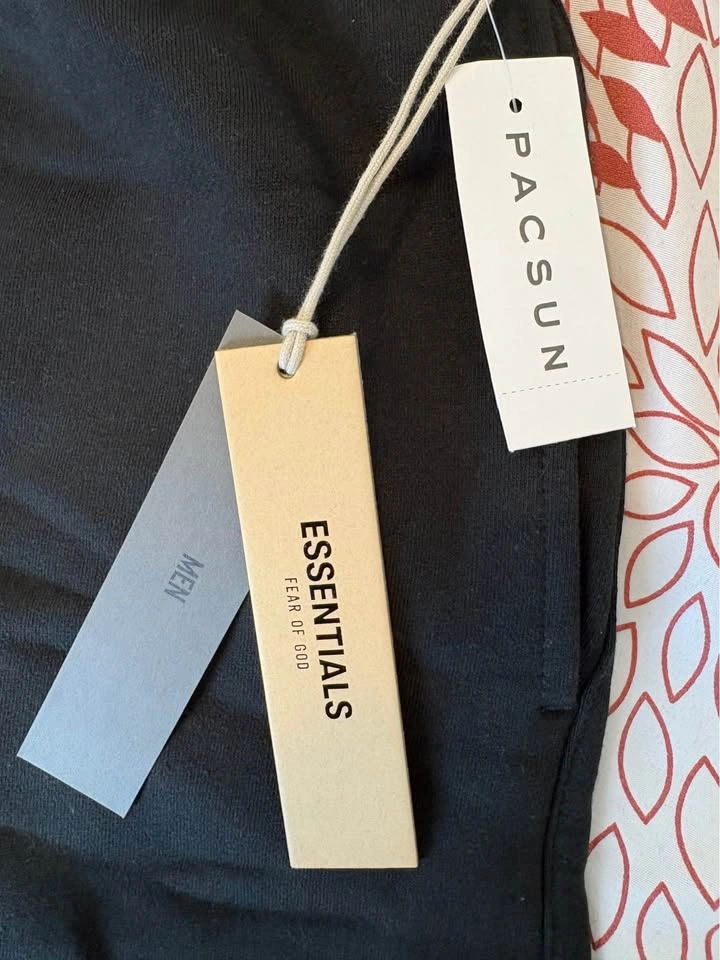 New Essentials Fear of God Black Shorts with Tags - photo 4