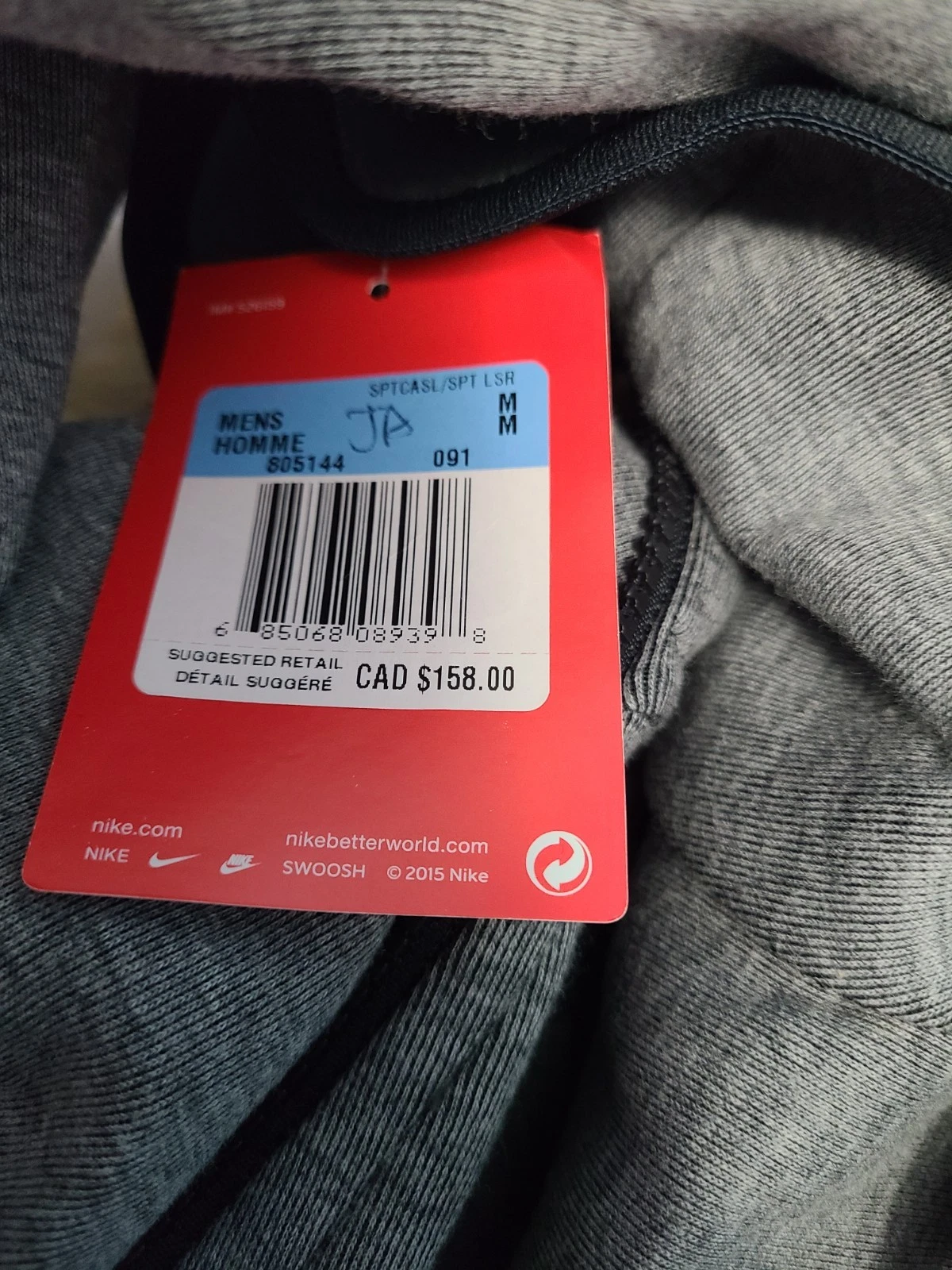 Nike Sportswear Tech Fleece Hoodie Mens Medium Grey - photo 2