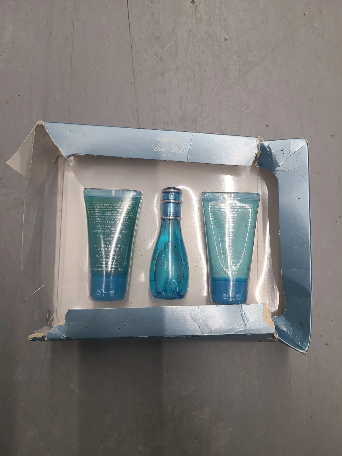Cool Water by Davidoff 3pc Set 3 oz EDT Spray