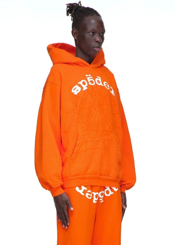 Sz L - Sp5der LEGACY Sweatpant 'Orange' - photo 2