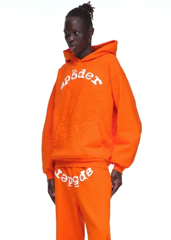 Sz L - Sp5der LEGACY Sweatpant 'Orange' - photo 3