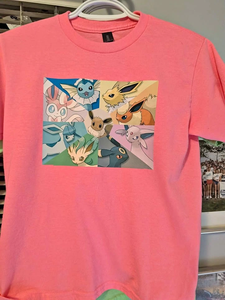 Kids Eeveelution Double-Sided Tee - All Eevee Evolutions Shirt