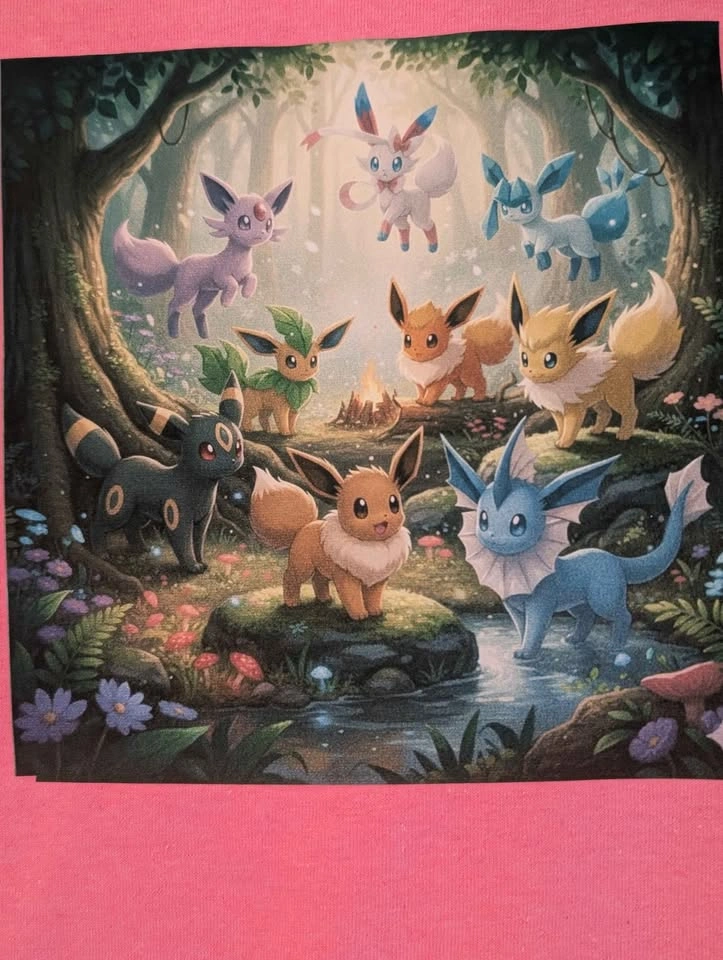 Kids Eeveelution Double-Sided Tee - All Eevee Evolutions Shirt - photo 4
