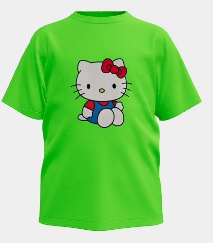 Kids Hello Kitty Double-Sided Tee - Youth Graphic Shirt - photo 2
