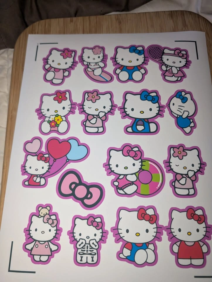 Hello Kitty Vinyl Decal Sheet - 15 Stickers - photo 3