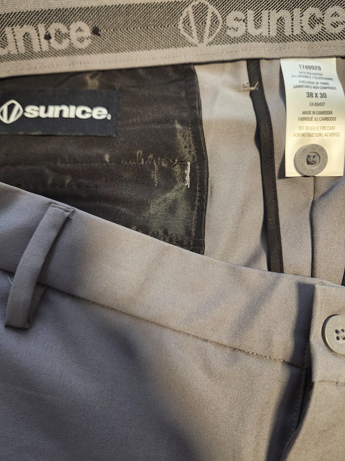 NEW Sunice Golf Pants Comfort 4 Way Stretch - photo 2