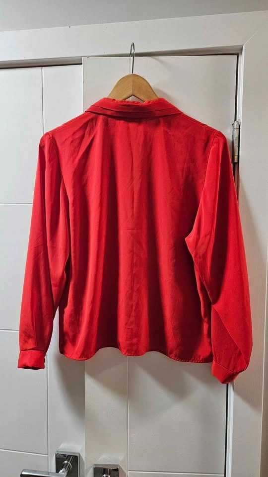 Vintage Red Petite Elite Pleated Blouse - photo 2