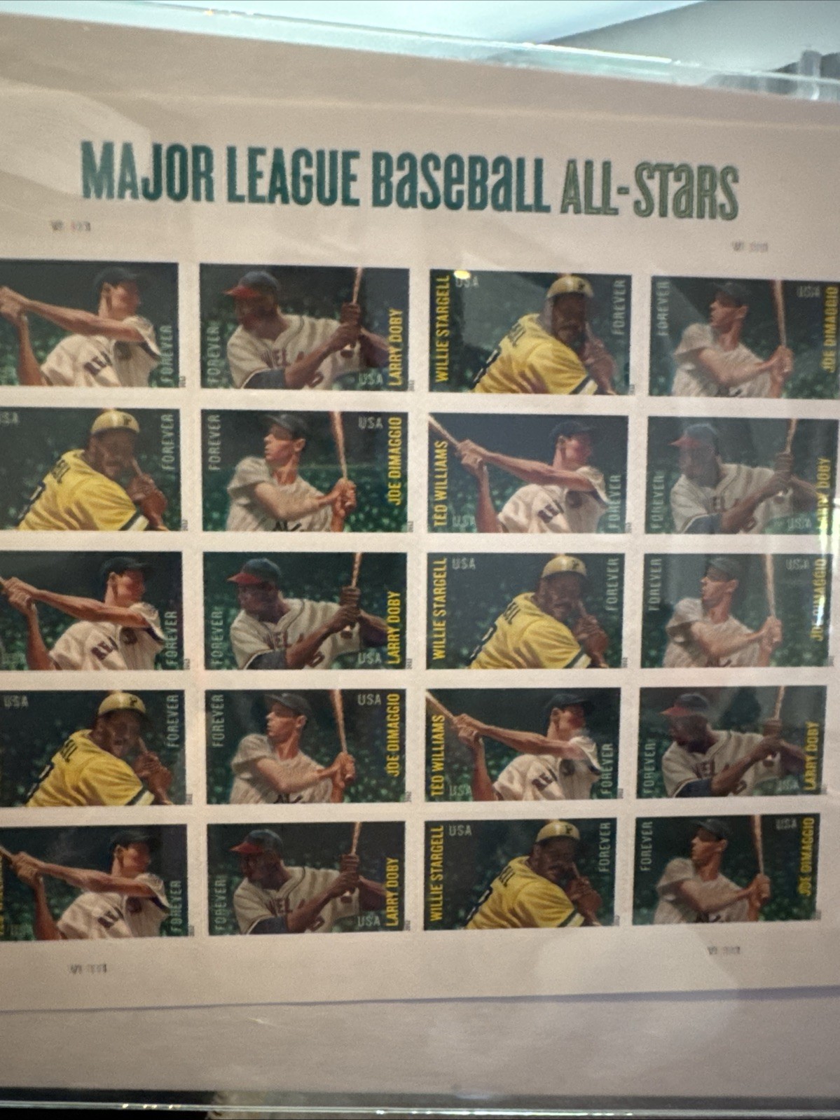 MAJOR LEAGUE BASEBALL ALL-STARS Sheet of 20 Forever Stamps 46967 - photo 2