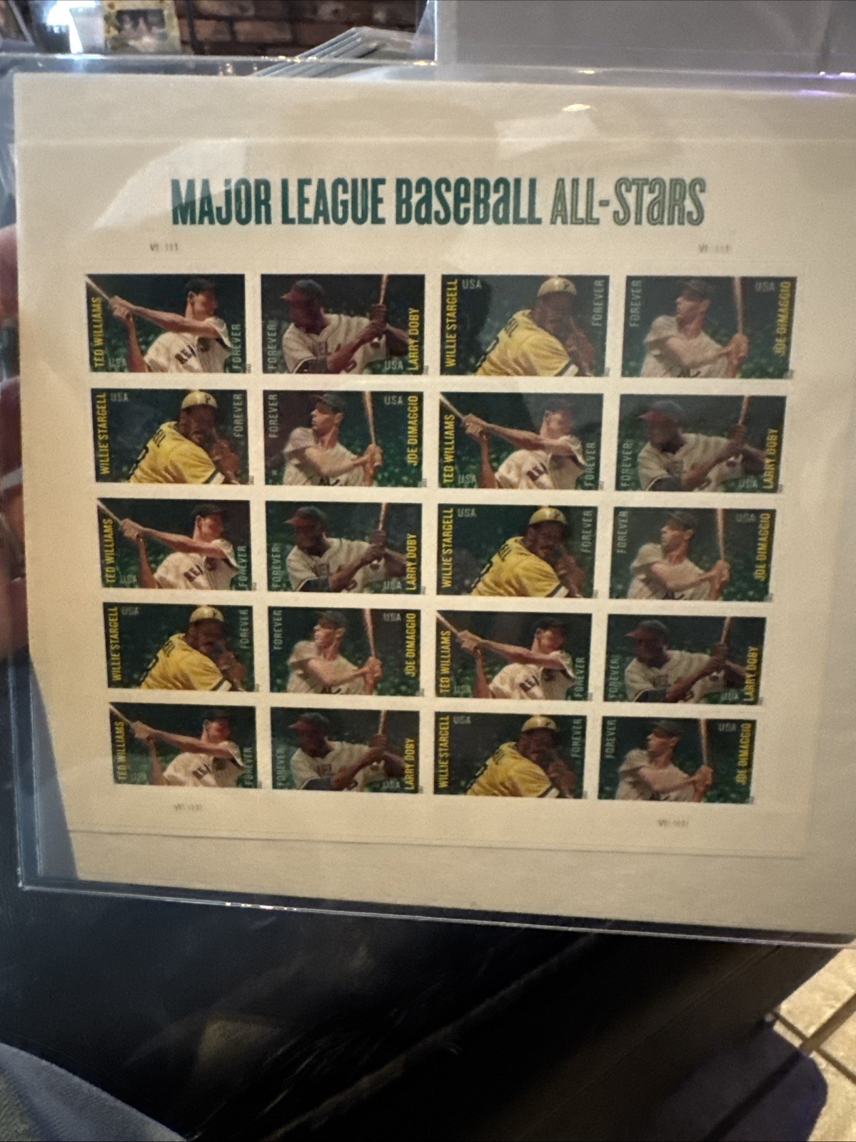 MAJOR LEAGUE BASEBALL ALL-STARS Sheet of 20 Forever Stamps 46967 - photo 3