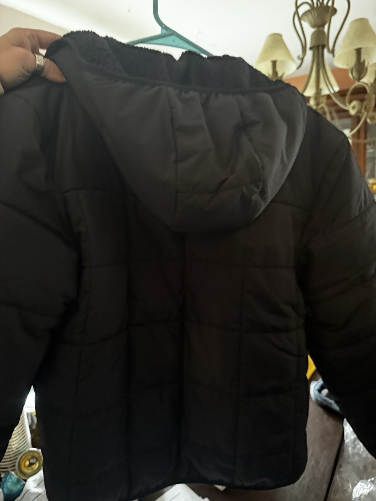 The North Face Boys Medium 10/12 Puffer Jacket Black Reversible - photo 2
