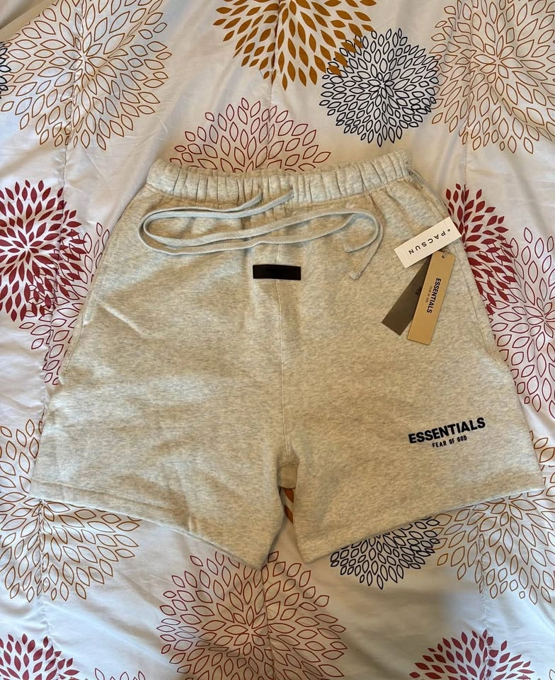 New Essentials Fear of God Grey Sweat Shorts