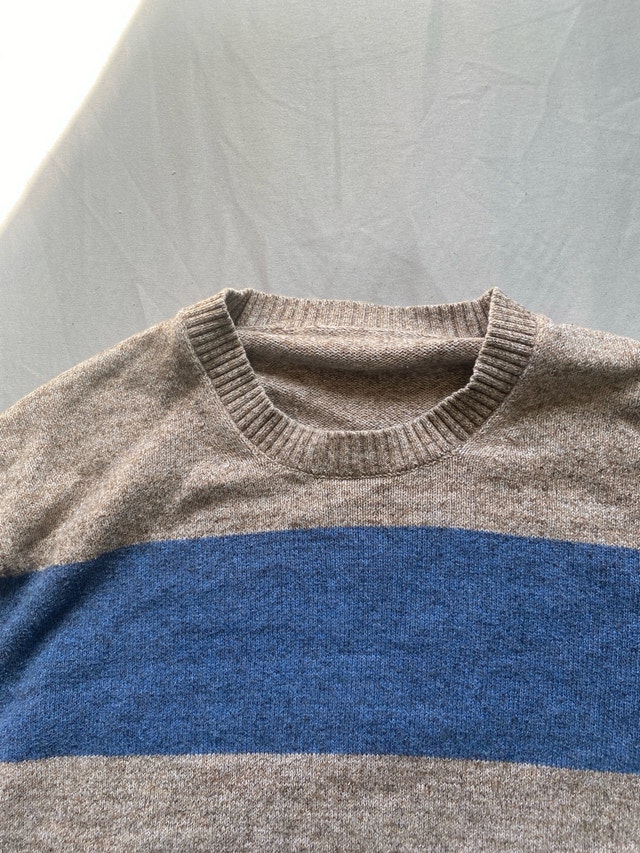 Striped Wool Blend Sweater - photo 2