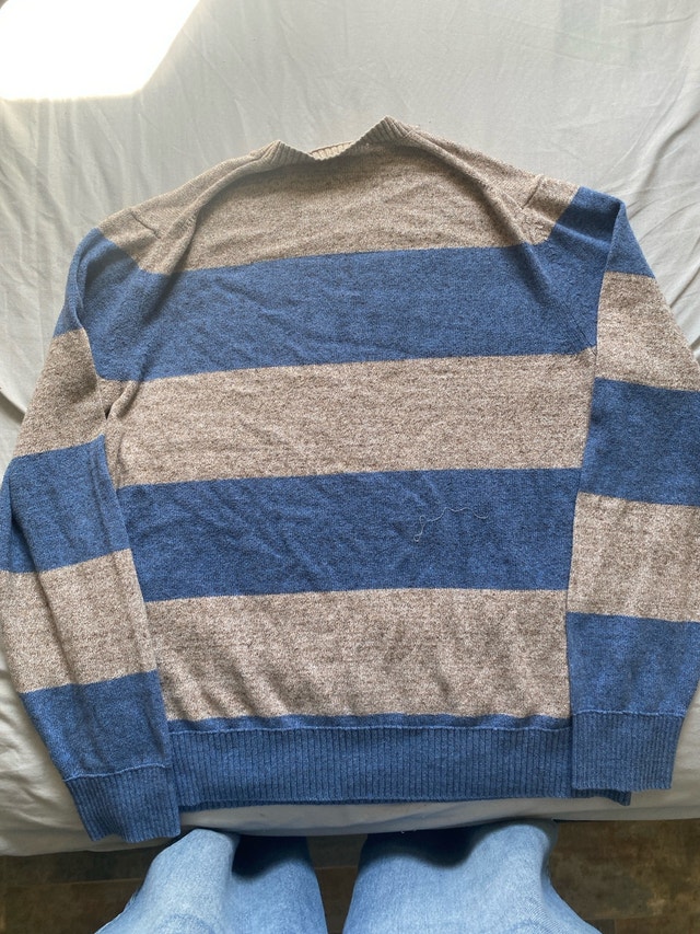 Striped Wool Blend Sweater - photo 3